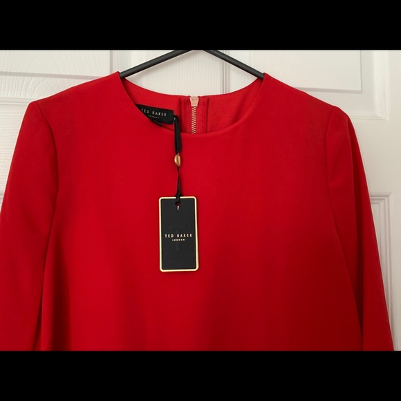 Ted Baker red shift dress - Picture 5 of 5